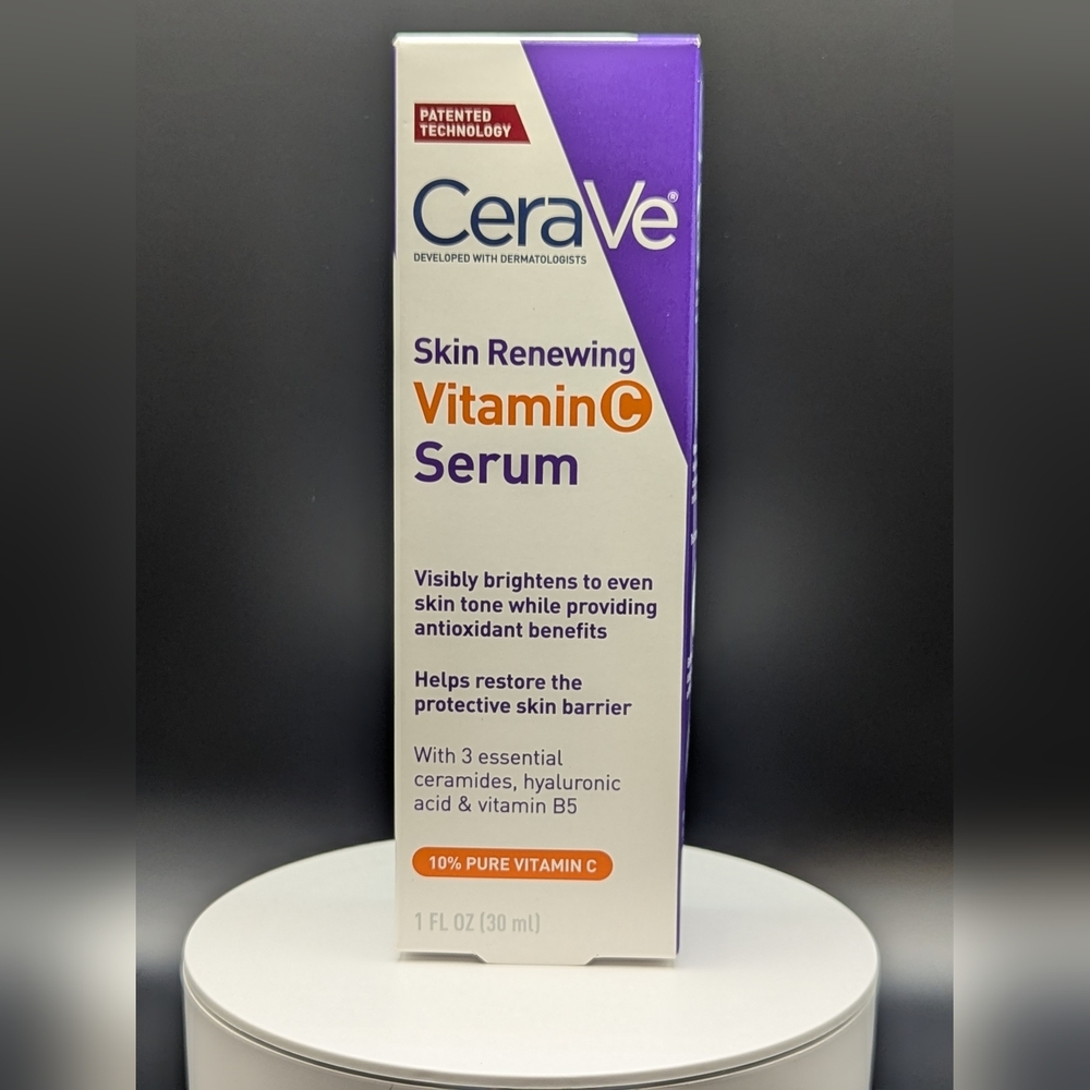 CeraVe Skin Renewing Vitamin C Serum Full Size 1 fl oz NIB/Sealed 10% Vitamin C
